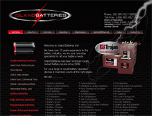 Tablet Screenshot of island-batteries.com